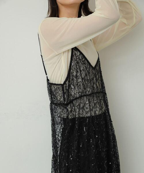 SENSE OF PLACE by URBAN RESEARCH ワンピース スパンコールキャミ