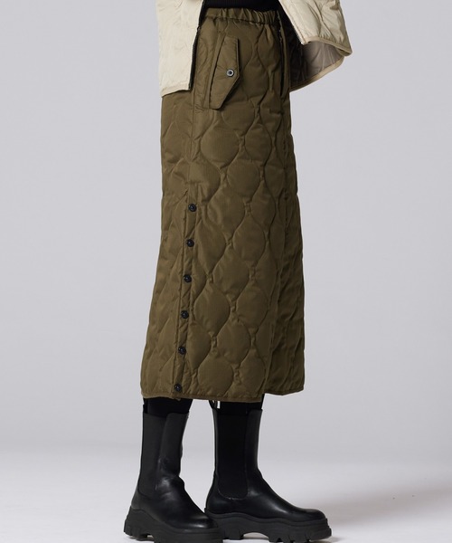 suzuki takayuki◇ロングスカート/--/リネン/ブルー/ストライプ/S221