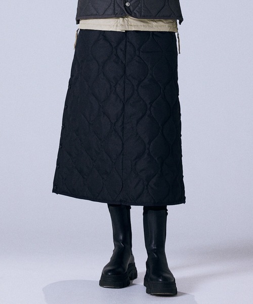 新品未使用タグ付TAION 800FPダウン ブラックスカートミリタリーライン TAION（タイオン） スカート 「」「ウィメンズ」ミリタリー ダウン