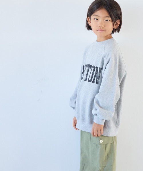 LOWRYS FARM トレーナー バックワッペンウラケプルオーバー