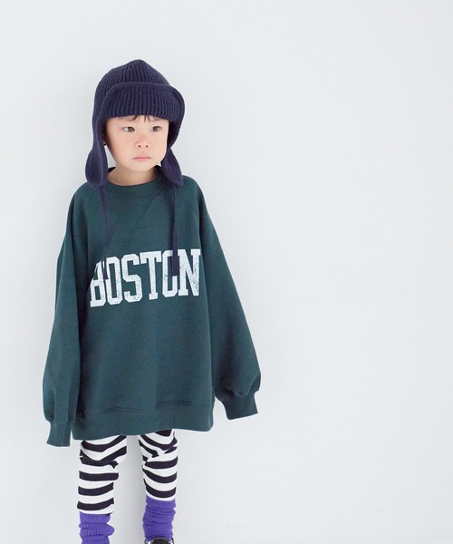 LOWRYS FARM トレーナー バックワッペンウラケプルオーバー