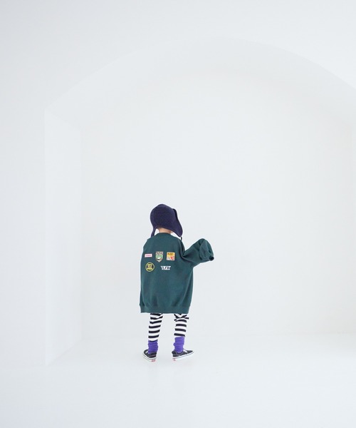 LOWRYS FARM トレーナー バックワッペンウラケプルオーバー
