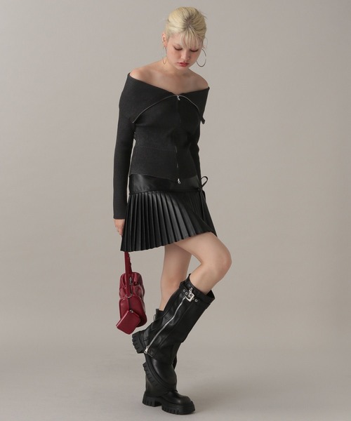 FOREVER21 カーディガン 「2024FW」バイカラーダブルジップ
