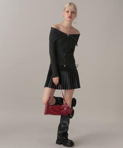 FOREVER21 カーディガン 「2024FW」バイカラーダブルジップ