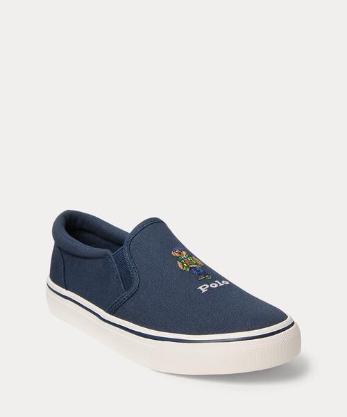 スリッポン Keaton Polo ベア キャンバス スリップオン スニーカー キッズ 子供 男の子の画像