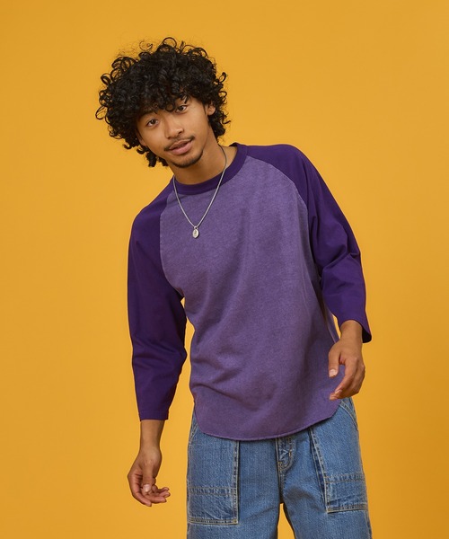 WALLA WALLA SPORT（ワラワラスポーツ） tシャツ PIGMENT DYE 2-TONE