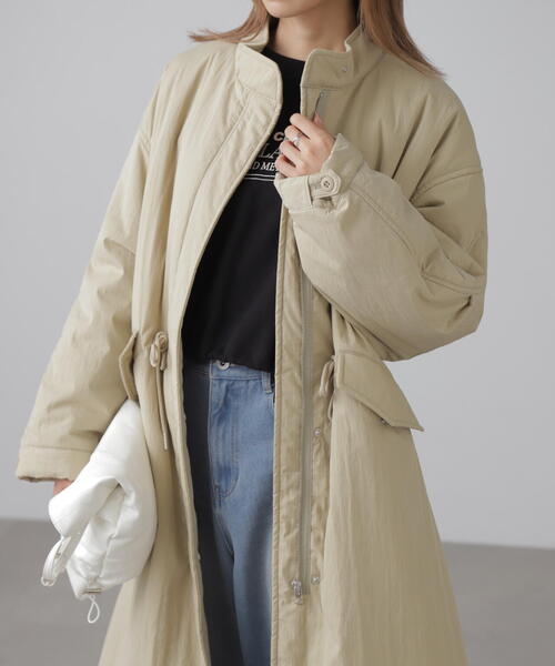 FREE'S MART（フリーズマート） コート アウター 中綿ロングミリタリー