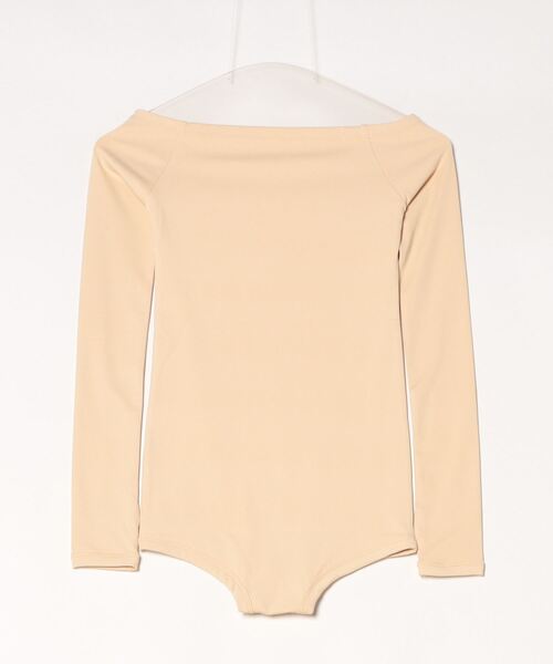 tシャツ Off shoulder bodysuits/オフショルダーロングスリーブボディ