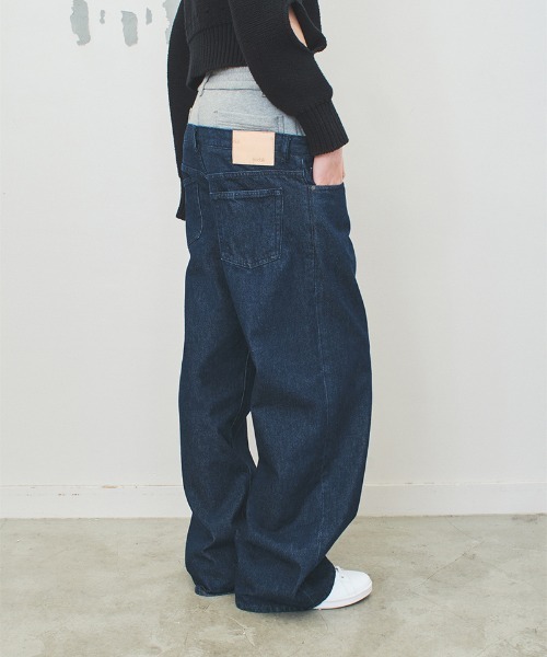 ジーンズ デニム デニムパンツ easy layered denim trousers