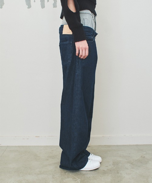 ジーンズ デニム デニムパンツ 「soduk」easy layered denim trousers