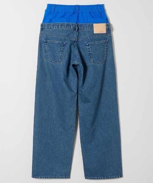 ジーンズ デニム デニムパンツ 「soduk」easy layered denim trousers