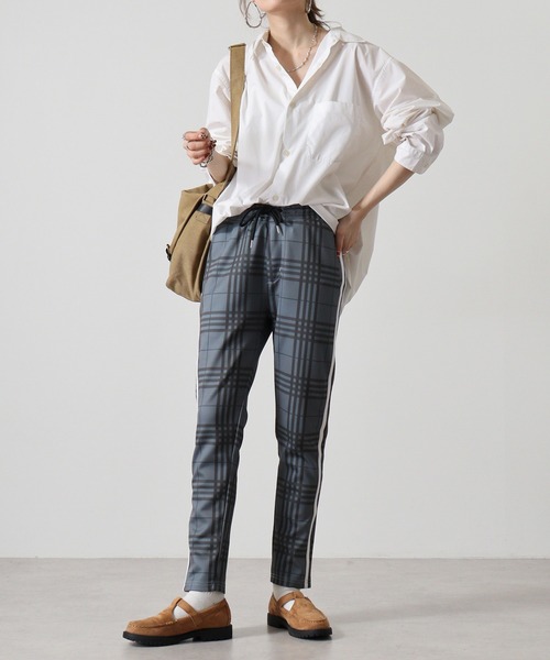 EVOLUTION スラックス Stretch check skinny pants / ストレッチ