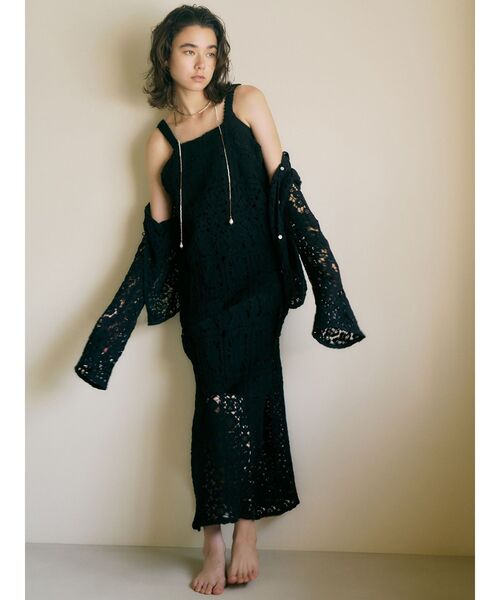 ungrid♡レースフレアーキャミ Ungrid（アングリッド） キャミソール レースデザインキャミ