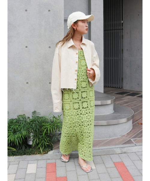 ANDREA&Co.　透かし編みレースキャミワンピース AUBREY】透かし編みレースキャミワンピース – ANDREA&Co.