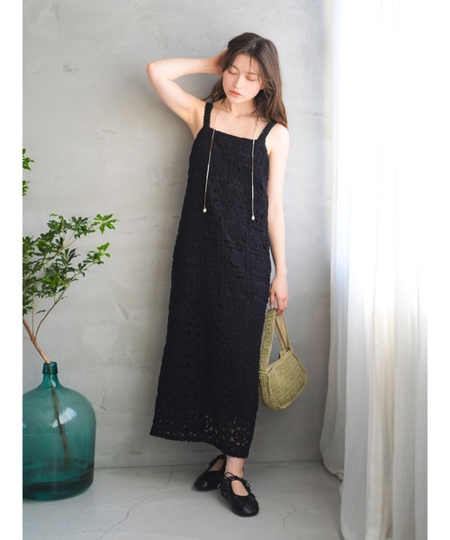 ANDREA&Co.　透かし編みレースキャミワンピース AUBREY】透かし編みレースキャミワンピース – ANDREA&Co.
