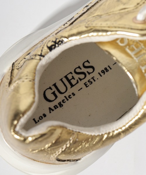 GUESS（ゲス） スニーカー GUESS VITERBO ゴールド 厚底 スニーカー 