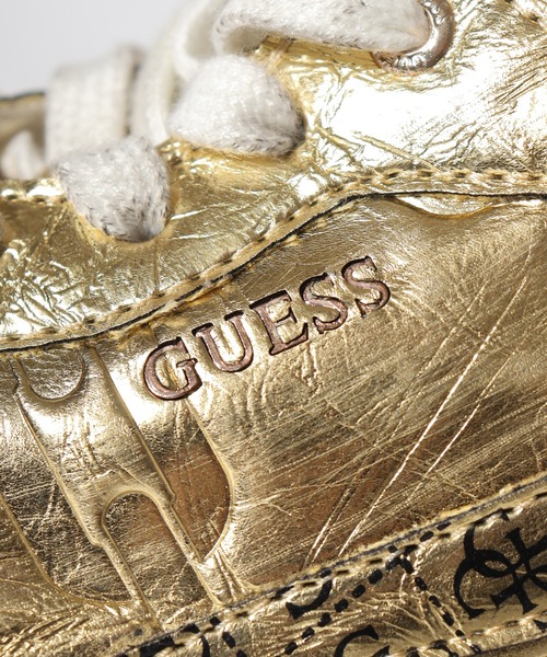 GUESS（ゲス） スニーカー GUESS VITERBO ゴールド 厚底 スニーカー