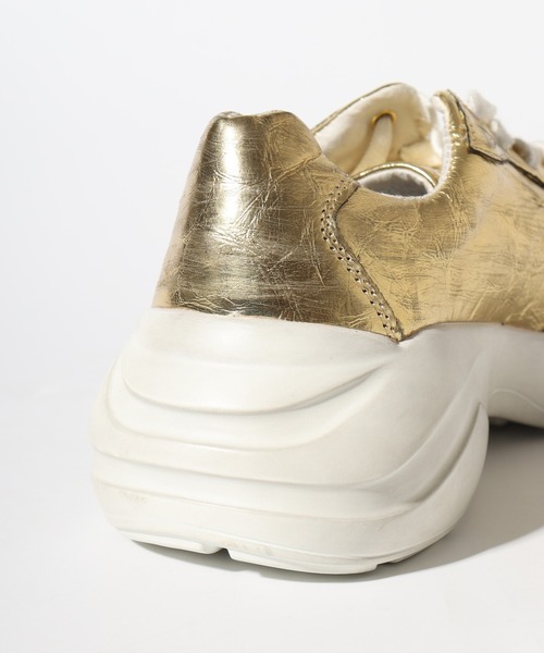 GUESS（ゲス） スニーカー GUESS VITERBO ゴールド 厚底 スニーカー