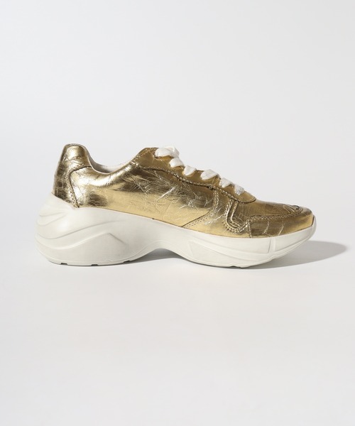 GUESS（ゲス） スニーカー GUESS VITERBO ゴールド 厚底 スニーカー