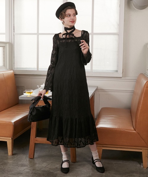 【BONLECILL noir】オケージョンドレス BONLECILL noir ドレス 「BONLECILL noir」2wayチェック柄W