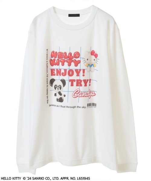 tシャツ 「HELLO KITTY」meets PEPE PUFFY BALOON L/S Tシャツ レディース メンズ