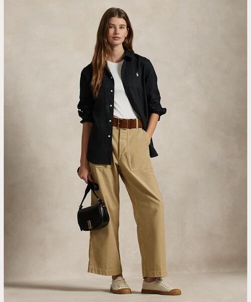 POLO RALPH LAUREN ブラウス シャツ クラシック フィット リネン