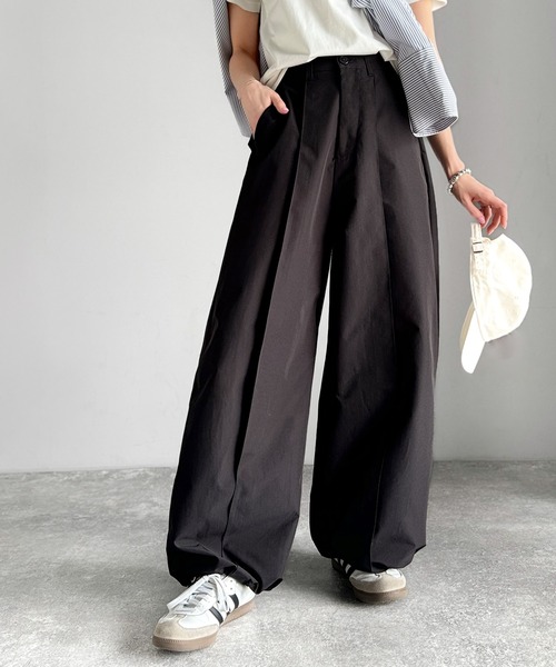 ELFSACK パンツ リボン ゆったり レギュラーストレート 1a.jpg