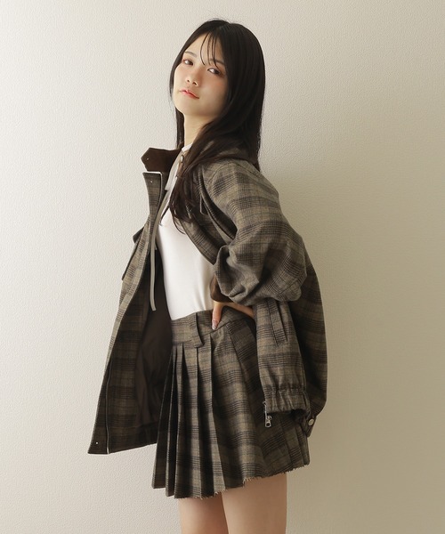 ジャケット・アウター PHENOMENON HOUNDSTOOTH STAND COLLAR JKT 楽天市場】PHENOMENON HOUNDSTOOTH STAND COLLAR JKT フェノメノン