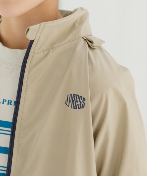 J.PRESS KIDS 170cm フード付きステンカラーブルゾン　ベージュ 110-130cm】フード付きステンカラー ブルゾン / J.PRESS KIDS