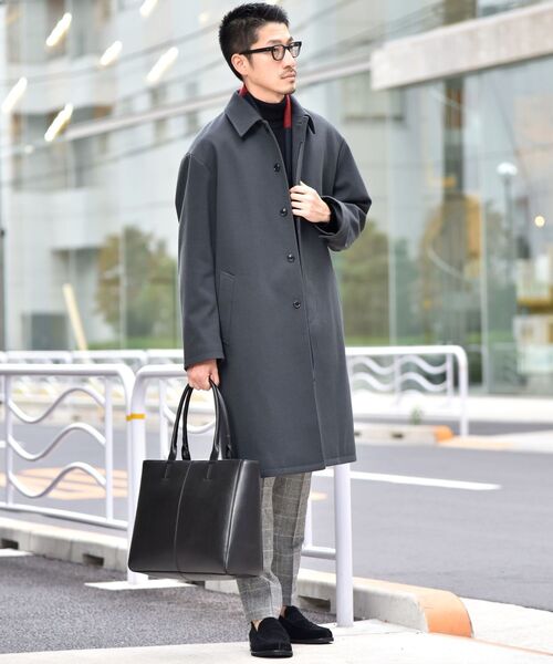 SHIPS（シップス） ステンカラーコート SMALL ネイビー メンズ