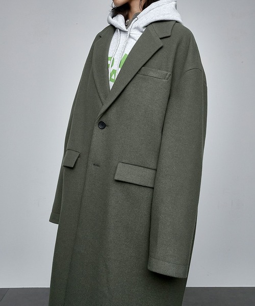 ENDER PRODUCTS チェスターコート コート ニットメルトンオーバー