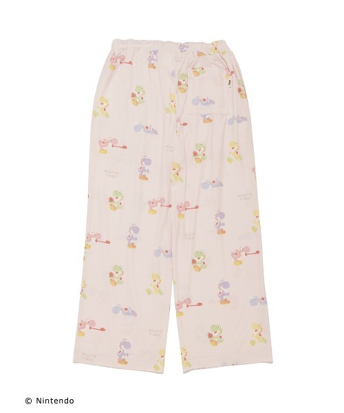 【スーパーマリオ】【レディース】キノピオ＆ヨッシーTシャツ&ロングパンツ スーパーマリオ】【レディース】キノピオ＆ヨッシーTシャツ