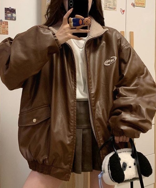 LADY LIKE（レディライク） ブルゾン M ブラウン レディース