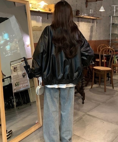 「LADY LIKE」 ブルゾン M ブラウン レディース_画像9