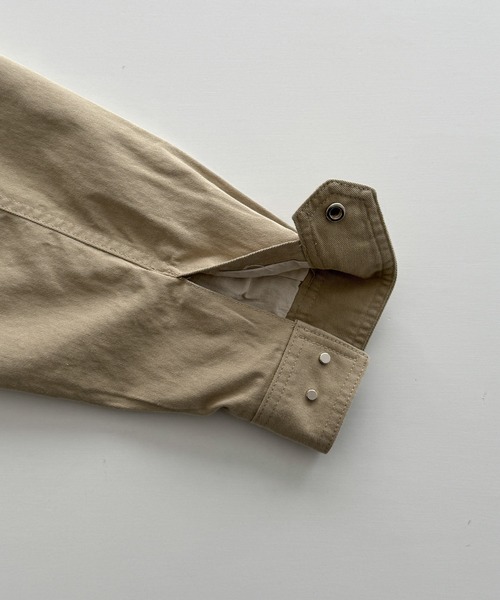 美品 El mar キャナルジーン コットンスタンドカラーブルゾン ゆったり CANAL JEAN ブルゾン アウター El mar コットンスタンドカラー