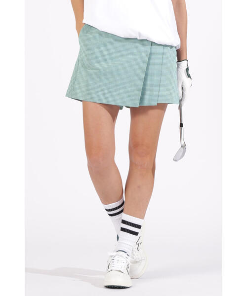 あどちゃん 【新品】New Balance ゴルフキュロットスカート New Balance ニューバランスゴルフ キュロットスカート 白×黒