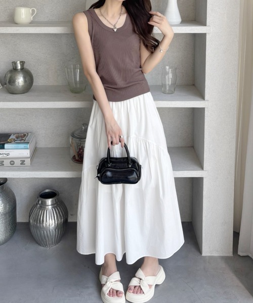 CLOTHY タンクトップ ノースリーブ 「どんなコーデにも合う定番