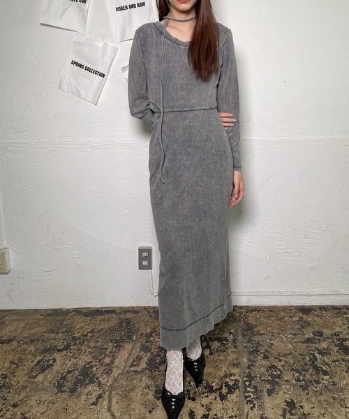 Roger&Raw ワンピース ホルターネックロングワンピース