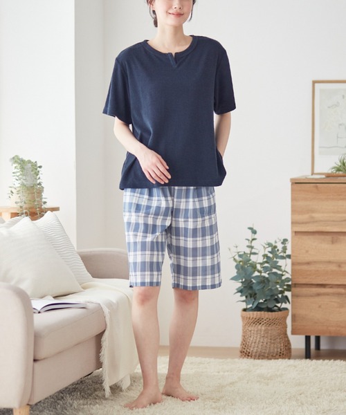 GUNZE パジャマ ルームウェア アセドロン 半袖5分丈パンツ