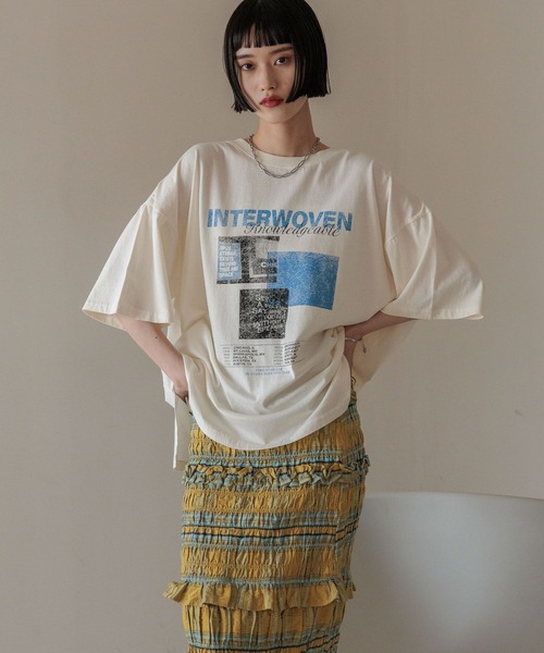 LOWRYS FARM スカート チェックシャーリングスカート 323534