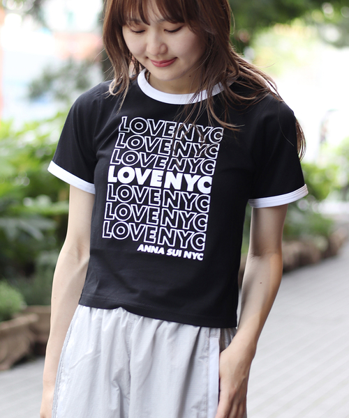 tシャツ ANNA SUI NYC/アナスイエヌワイシー/フロッキーTシャツ レディース