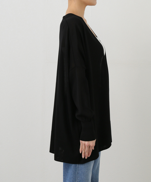 Deuxieme Classe shake code ショートカーディガン 黒 Deuxieme Classe カーディガン *追加 shake code ショート