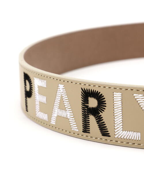 PEARLY GATES ベルト 「PEARLY GATES」ステッチワークロゴレザー