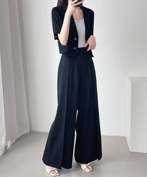レイヤード風ニットセットアップ | PROPORTION BODY DRESSING