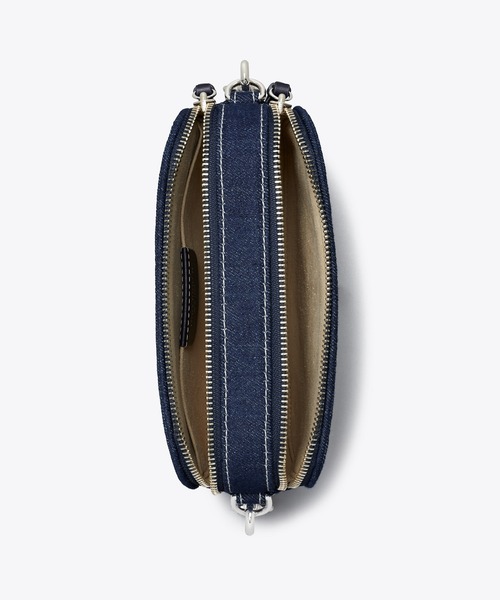 TORY BURCH ショルダーバッグ バッグ ミラー デニム ミニクロス
