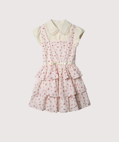 LA POMME petit ワンピース Princess Fake Two Shirt Flare