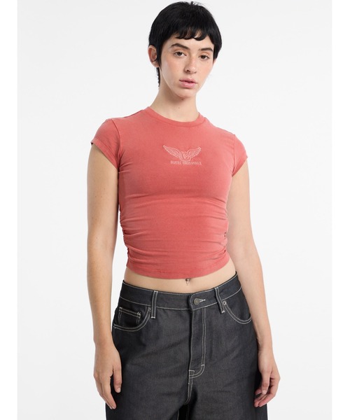 tシャツ GUESS Originals Vintage Shirred Wing Tee レディース