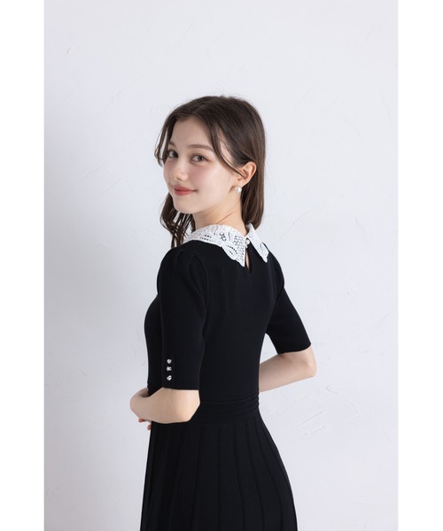 tocco closet（トッコ クローゼット） ワンピース 2WAYレース襟