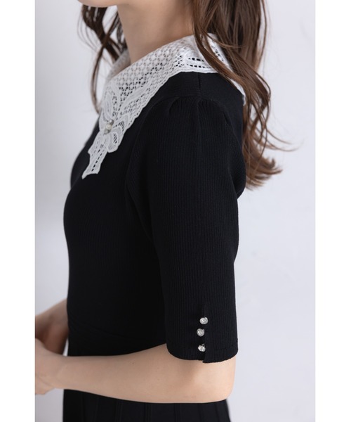 tocco closet（トッコ クローゼット） ワンピース 2WAYレース襟