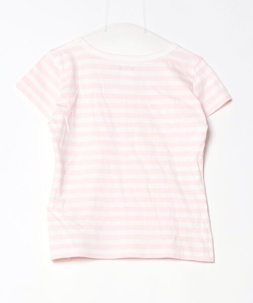 「agnes b.」 ボーダー柄半袖Tシャツ 2 ピンク レディース
